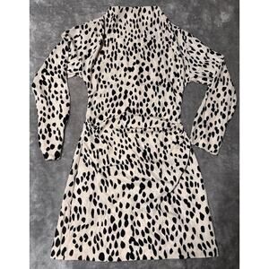 H&M Casual Dress Turtleneck Long Sleeve Animal Print Pattern Size XS